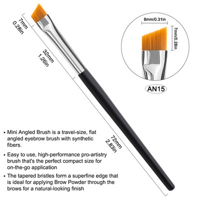 Szemöldök smink ecset Koreai szem kozmetika kiegészítők szemhéjfesték Szemceruza Szempilla ferde Szemöldökecsetek Professzionális szépségápolási eszközök