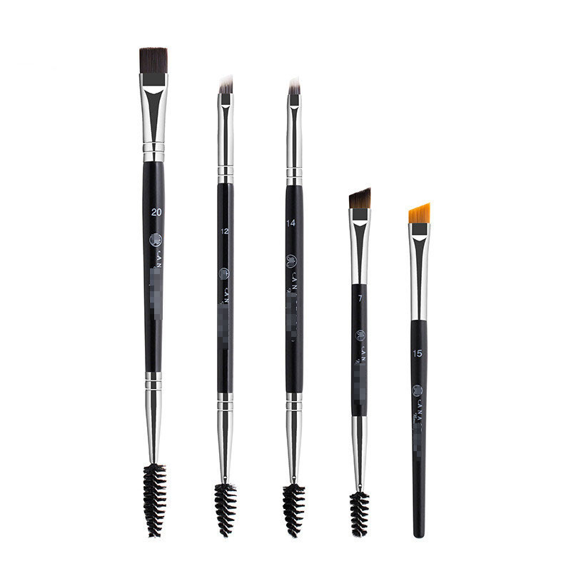 Szemöldök smink ecset Koreai szem kozmetika kiegészítők szemhéjfesték Szemceruza Szempilla ferde Szemöldökecsetek Professzionális szépségápolási eszközök