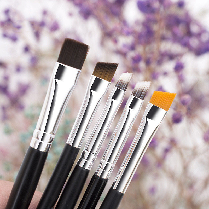 Szemöldök smink ecset Koreai szem kozmetika kiegészítők szemhéjfesték Szemceruza Szempilla ferde Szemöldökecsetek Professzionális szépségápolási eszközök