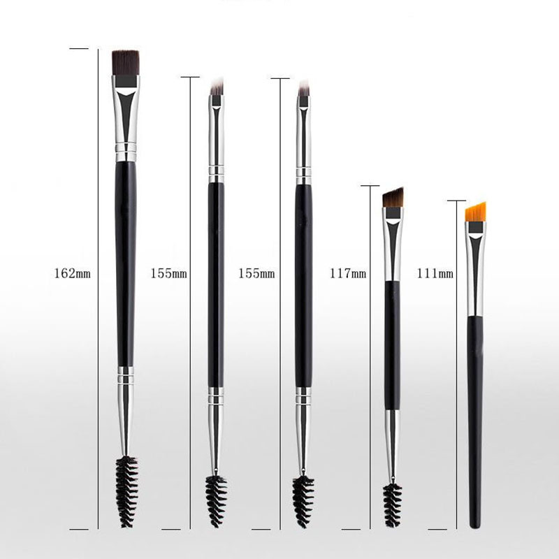 Szemöldök smink ecset Koreai szem kozmetika kiegészítők szemhéjfesték Szemceruza Szempilla ferde Szemöldökecsetek Professzionális szépségápolási eszközök