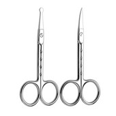 1PC Ножица за вежди Тример за вежди Мигли за вежди Ножица за коса в носа Ножица за маникюр от неръждаема стомана Резачка за нокти Грим