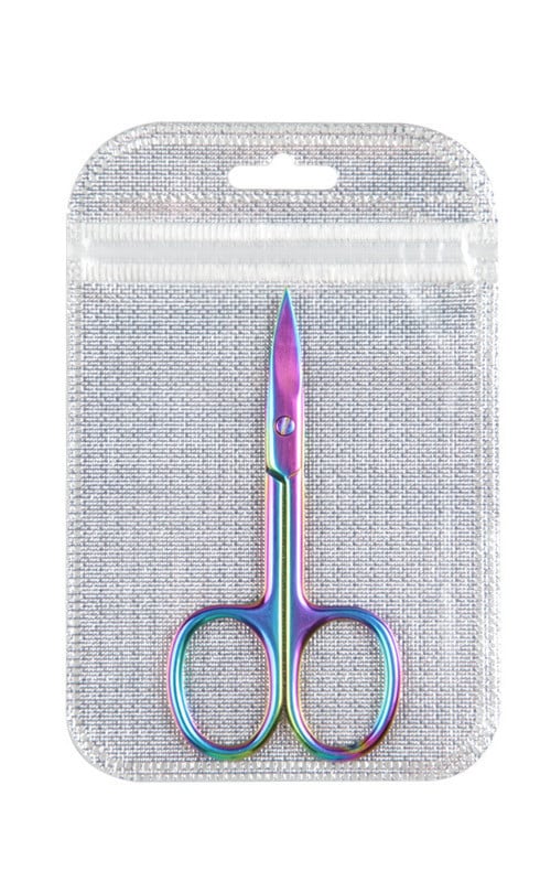 Foarfece pentru tunderea sprâncenelor 3,5 mm grosime din oțel inoxidabil Autocolante duble pentru pleoape Foarfece pentru machiaj Big Bend Beauty Tools Logo