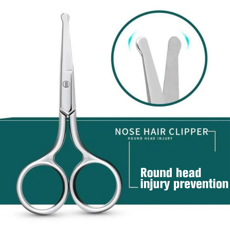 1 tk 3,5-tolline roostevabast terasest mini kaasaskantav kaardus kulmude vuntsid nina kõrva karvaeemaldaja käärilõikuri ohutusnõuanded