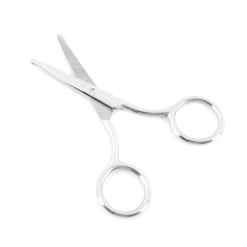 1 tk 3,5-tolline roostevabast terasest mini kaasaskantav kaardus kulmude vuntsid nina kõrva karvaeemaldaja käärilõikuri ohutusnõuanded