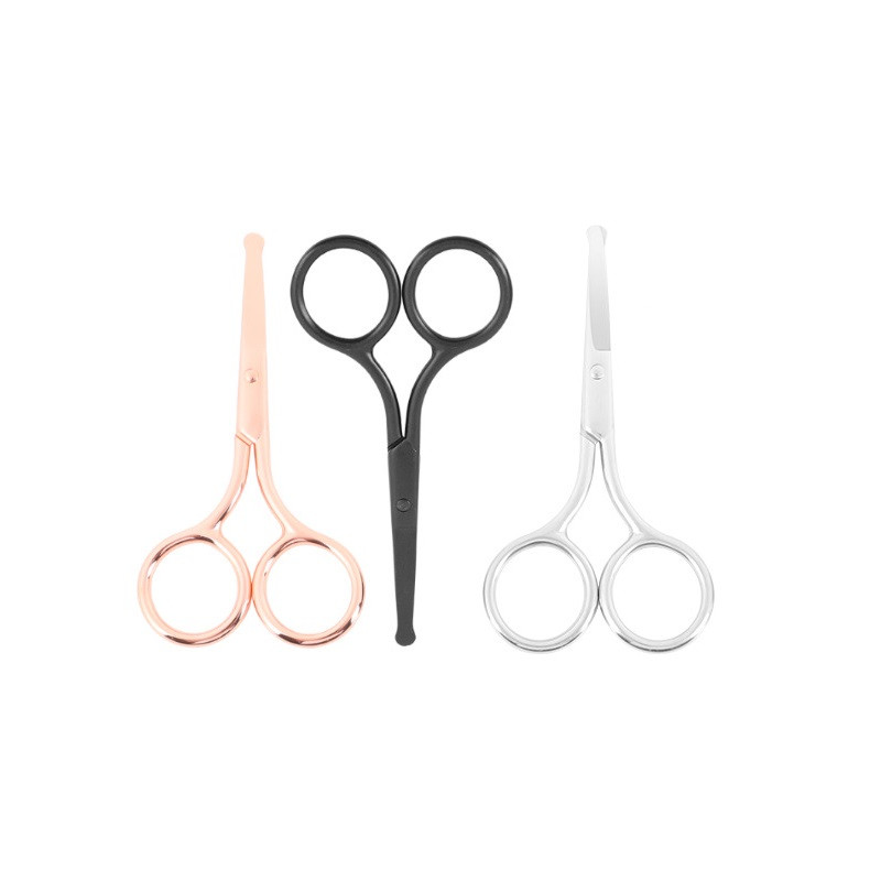 1 tk 3,5-tolline roostevabast terasest mini kaasaskantav kaardus kulmude vuntsid nina kõrva karvaeemaldaja käärilõikuri ohutusnõuanded