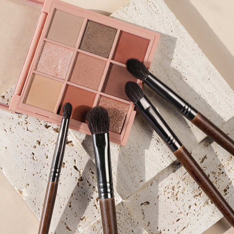 OVW 4db Smink ecset kozmetika Eszköz Púder Szemhéjfesték Keverés Beauty Smink Ecset Szettek Maquiagem