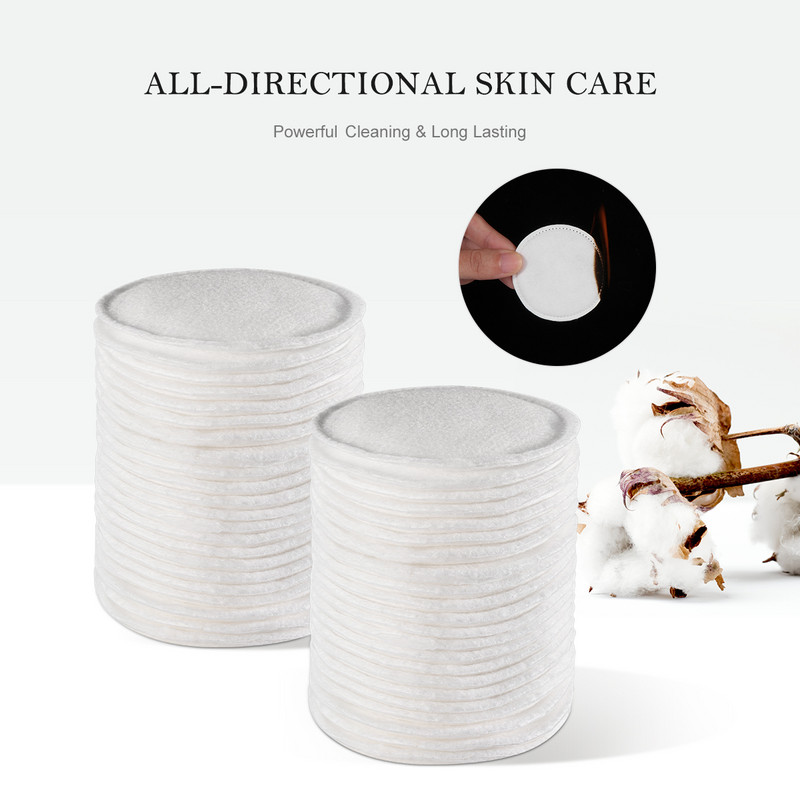 200 buc/lot Tampoane de toner Tampoane de curățare Tampoane de bumbac pentru îndepărtarea machiaj Tampoane de bumbac pentru Tampoane de machiaj Rotunde de bumbac