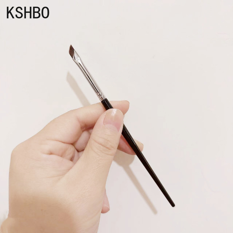 KSHBO 1/2 vnt. kampinis antakių šepetėlis, itin plonas akių pieštukas, makiažo šepetėlis Kosmetinis antakių pieštukas kreminis kontūras plokščias akių detalių šepetėlis