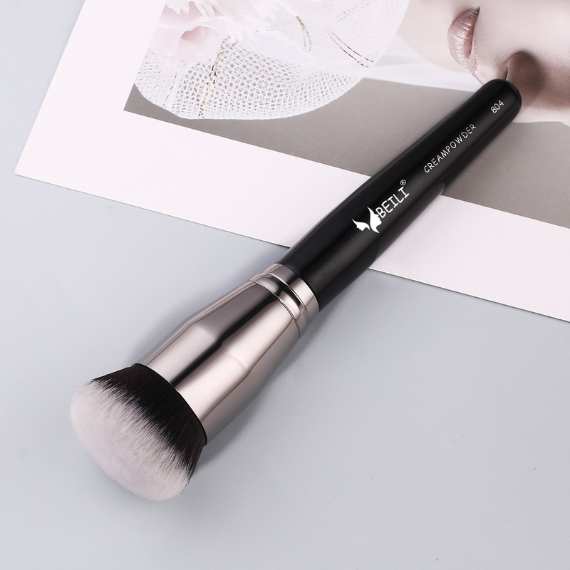 BEILI 1 bucată pensule de machiaj Pudră de păr sintetică Fond de ten Highlighter Fard de obraz Fard de obraz Perie profesională de machiaj
