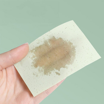 100 бр. Зелен чай Facial Absorbent Paper Oil Control Wipes Sheet Преносим мазен Face Blotting Матиращи кърпички Аксесоари за почистване