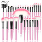 Set de pensule de machiaj roz, corector, moale, pufos, pentru cosmetice, fard de ten, pudră, fard de pleoape, instrument de frumusețe pentru amestecarea machiajului Kabuki