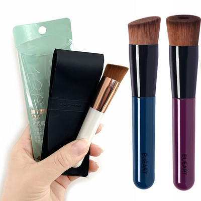 Karsyngirl 131 Četkica za tekuću podlogu s ravnom glavom Ukošeni alat za četkicu za podlogu Face Contour Četkica za podlogu za korektor za šminku