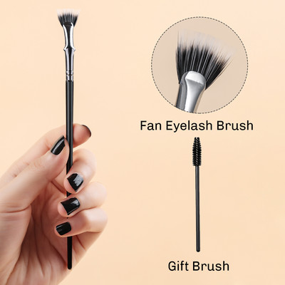 Bethy Beauty Eyeliner Brush Precíziós szögletes szempilla smink ecset folyékony púder béléshez szintetikus haj szem smink eszközök