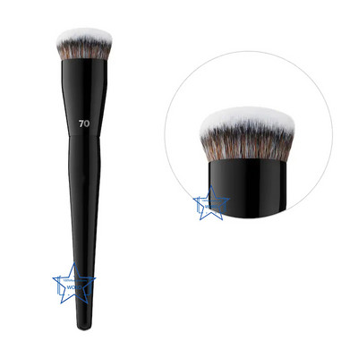 S70 Cremă pentru lustruirea fondului de ten Perie de machiaj Perie mare pentru fond de ten Păr sintetic Instrument profesional de machiaj pentru fond de ten pentru conturul feței