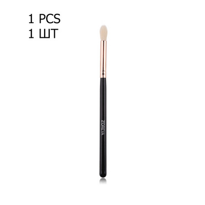 Zoreya Black Crease Pensule de machiaj Moale Păr Sintetic Set de machiaj portabil pentru fard de pleoape Perie de călătorie Instrumente cosmetice