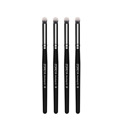 Zoreya Black Crease Pensule de machiaj Moale Păr Sintetic Set de machiaj portabil pentru fard de pleoape Perie de călătorie Instrumente cosmetice
