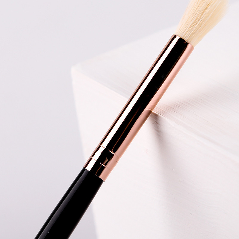 Zoreya Black Crease Pensule de machiaj Moale Păr Sintetic Set de machiaj portabil pentru fard de pleoape Perie de călătorie Instrumente cosmetice