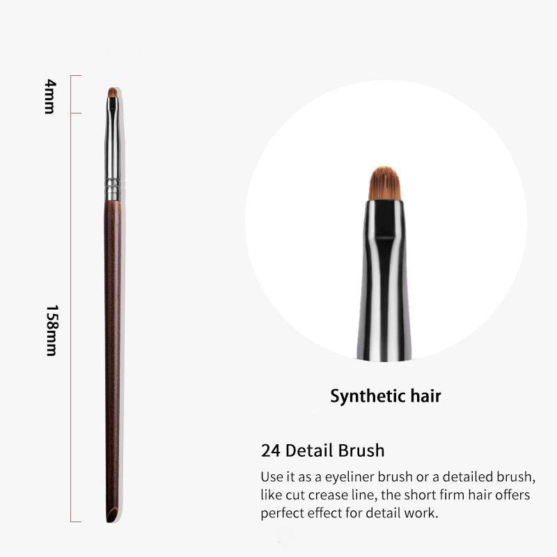 Bethy Beauty 1vnt Eyeliner Brush Synthetic Mini Beauty Makeup Liner Brush Precise Liner Brush