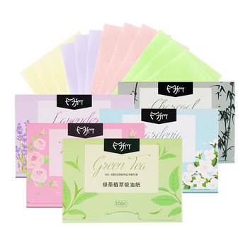 100p Facial Oil Blotting Sheets Paper Roller Cleansing Face Oil Control απορροφητικό χαρτί ομορφιάς Εργαλεία μακιγιάζ Μαντηλάκια προσώπου Φορητά