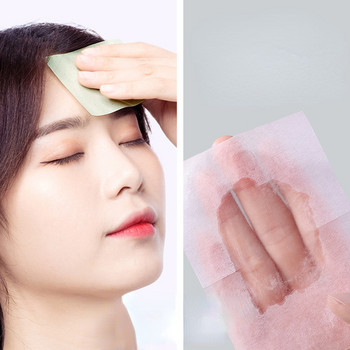 100p Facial Oil Blotting Sheets Paper Roller Cleansing Face Oil Control απορροφητικό χαρτί ομορφιάς Εργαλεία μακιγιάζ Μαντηλάκια προσώπου Φορητά