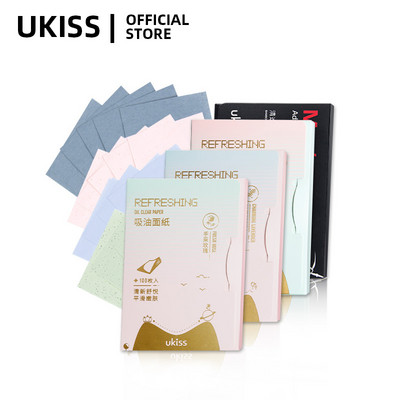 UKISS aliejų sugeriantis popierius veido valymo poroms aliejaus kontrolės ir aliejaus šalinimo apsaugotas paketas (1 pakuotėje yra 100 vnt.)