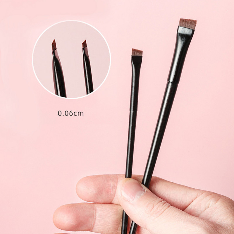 BETHY 2PCS Eye Liner Četkica za obrve Profesionalna četkica za šminkanje Kozmetički alat za Eye Brow Gel Crease Eyeliner Make Up