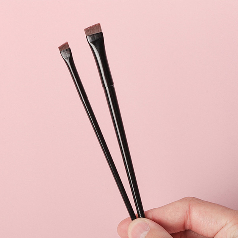 BETHY 2PCS Eye Liner Četkica za obrve Profesionalna četkica za šminkanje Kozmetički alat za Eye Brow Gel Crease Eyeliner Make Up