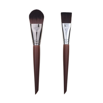 Pensule plate pentru machiaj pentru fond de ten lichid profesional, cremă, corector, perie în formă de limbă, instrumente cosmetice pentru machiaj pentru femei