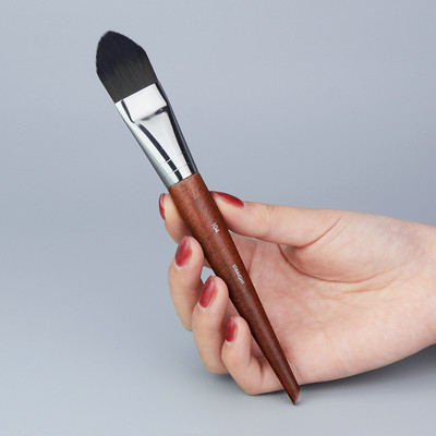 Pensule plate pentru machiaj pentru fond de ten lichid profesional, cremă, corector, perie în formă de limbă, instrumente cosmetice pentru machiaj pentru femei