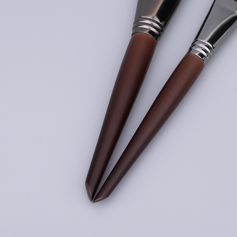 Pensule plate pentru machiaj pentru fond de ten lichid profesional, cremă, corector, perie în formă de limbă, instrumente cosmetice pentru machiaj pentru femei