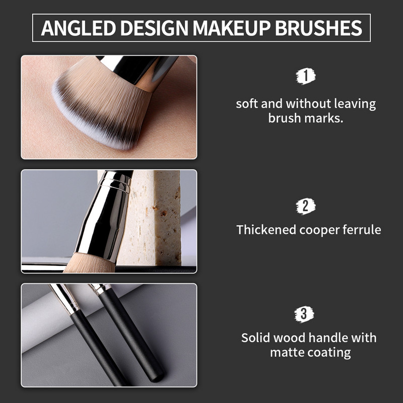 OVW Pensula pentru fond de ten Penslă pentru machiaj pentru corector Cosmetice Fard de obraz BB Cream Instrument de frumusețe pentru contur