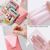 100gab./kastīte Sejas eļļa Bloķējošs papīrs Izturīgs matējošas sejas salvetes Tīrīšanas līdzeklis Eļļas kontroles loksnes Eļļu absorbējošas sejas tīrīšanas rīki Jauns