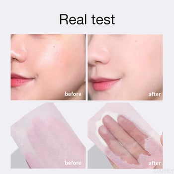 100 τεμ/κιβώτιο Face Oil Blotting Paper Protable Matting Face Wipes Cleanser Oil Control Sheets Εργαλεία καθαρισμού προσώπου που απορροφούν λάδι Νέο