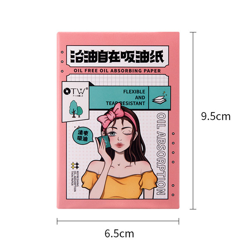 100 buc/cutie Hârtie de absorbție a uleiului de față Servețele pentru față portabile pentru mate Demachiant Foi de control al uleiului Instrumente de curățare a feței cu absorbție de ulei Nou