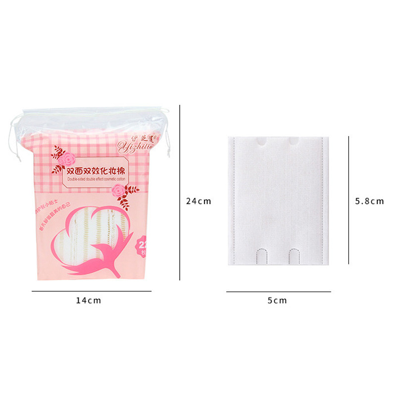 220 buc/sac Tampoane cosmetice din bumbac, moale, nețesute, pentru curățarea feței, șervețele pentru unghii Eliminare Machiaj pentru față Bumbac Machiaj față-verso Bumbac