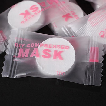 50 τμχ/τσάντα Συμπιεσμένη Μάσκα Προσώπου Μίας χρήσης Εργαλεία Μακιγιάζ Περιποίησης Δέρματος Προσώπου DIY Μάσκα Προσώπου Μίας Χρήσης Χαρτί Εργαλείο Περιποίησης Δέρματος