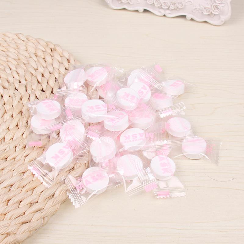 50tk/kott Kokkusurutud näomask Ühekordselt kasutatav näonahahoolduse meigitööriistad DIY ühekordne näomask paberist nahahooldusvahend