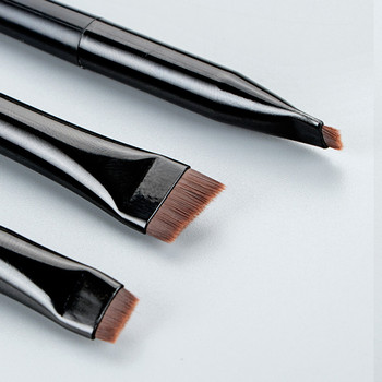 3 τεμάχια Blades Eyeliner Brush Fine Oblique Bridge Blending Lipstick Εξαιρετικά λεπτή σκιά ματιών Ξύλινη λαβή Beauty Brush Cosmetic Tool