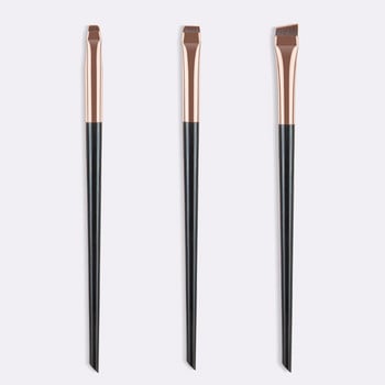 3 τεμάχια Blades Eyeliner Brush Fine Oblique Bridge Blending Lipstick Εξαιρετικά λεπτή σκιά ματιών Ξύλινη λαβή Beauty Brush Cosmetic Tool