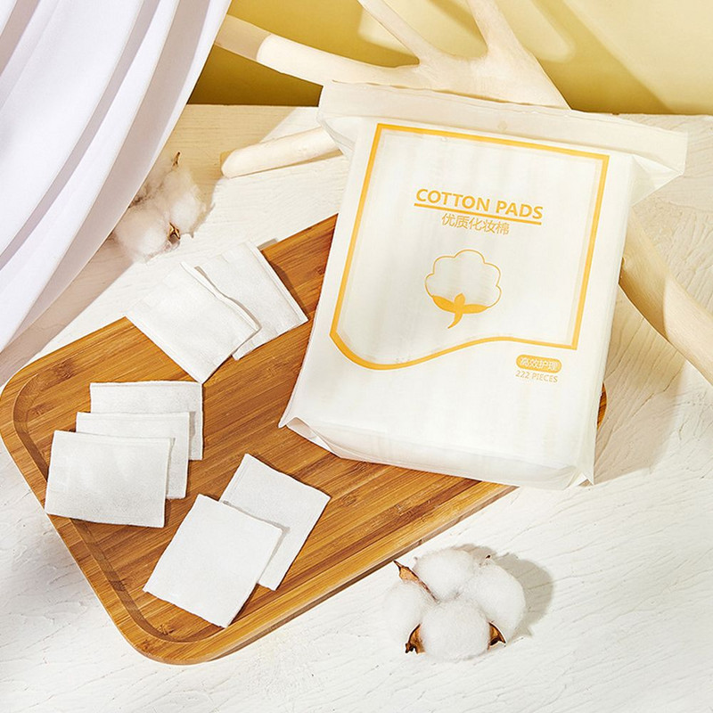 222 buc șervețele de machiaj de unică folosință din bumbac Tampoane moi demachiante Prosop ultrasubțire pentru curățarea feței Instrument de machiaj pentru ștergere
