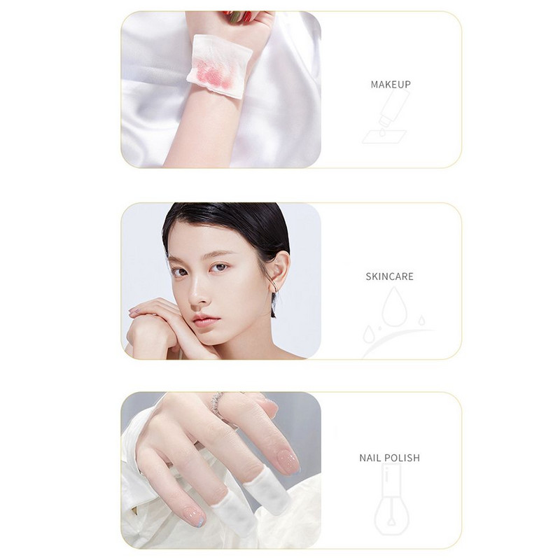 222 buc șervețele de machiaj de unică folosință din bumbac Tampoane moi demachiante Prosop ultrasubțire pentru curățarea feței Instrument de machiaj pentru ștergere