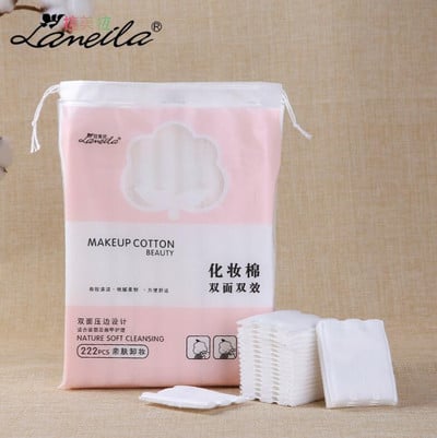 222 bucăți cosmetice din bumbac în pungă demachiant tampoane fine din bumbac multistrat pentru curățarea feței Îngrijirea pielii șervețele pentru unghii Instrumente de frumusețe E1004
