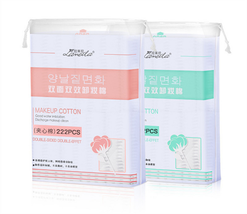 222 bucăți cosmetice din bumbac în pungă demachiant tampoane fine din bumbac multistrat pentru curățarea feței Îngrijirea pielii șervețele pentru unghii Instrumente de frumusețe E1004