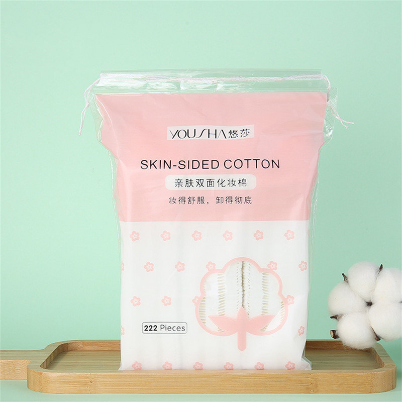 222 bucăți cosmetice din bumbac în pungă demachiant tampoane fine din bumbac multistrat pentru curățarea feței Îngrijirea pielii șervețele pentru unghii Instrumente de frumusețe E1004