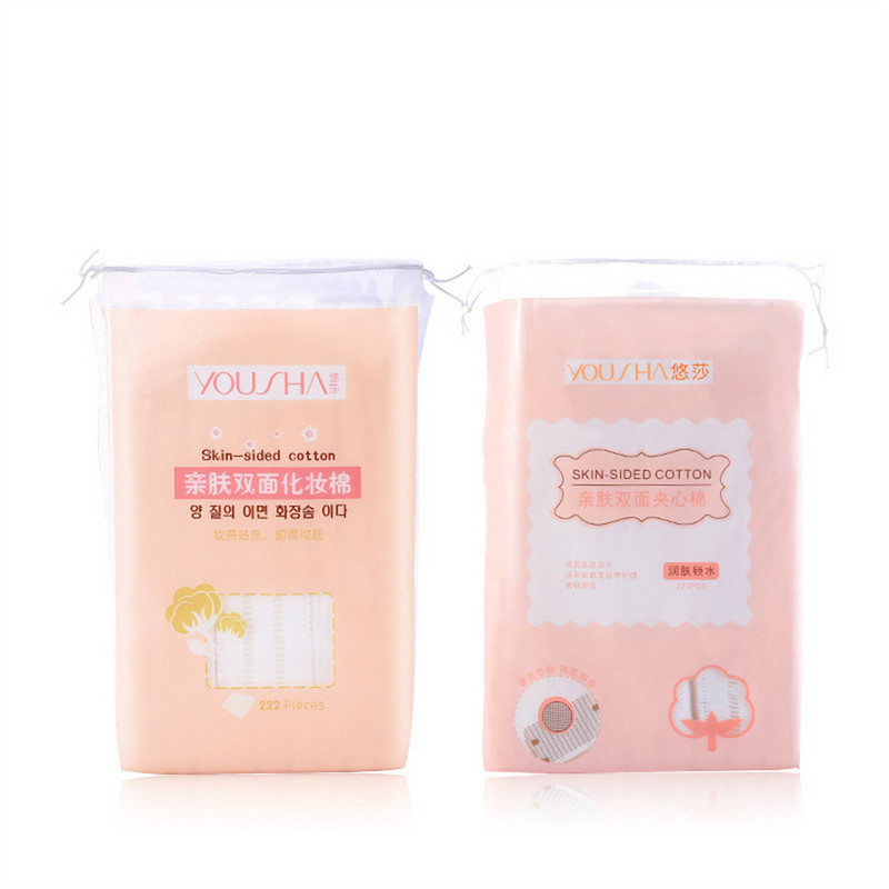222 bucăți cosmetice din bumbac în pungă demachiant tampoane fine din bumbac multistrat pentru curățarea feței Îngrijirea pielii șervețele pentru unghii Instrumente de frumusețe E1004