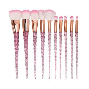 10 DB Glitter Shinng Crystal sminkecset szett kozmetikai szépség púderecset korrektor szemhéjfesték komplett sminkkészlet eszköz női