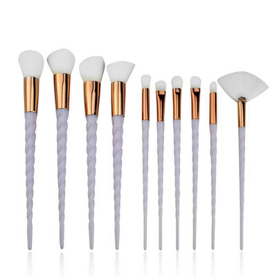 10 DB Glitter Shinng Crystal sminkecset szett kozmetikai szépség púderecset korrektor szemhéjfesték komplett sminkkészlet eszköz női