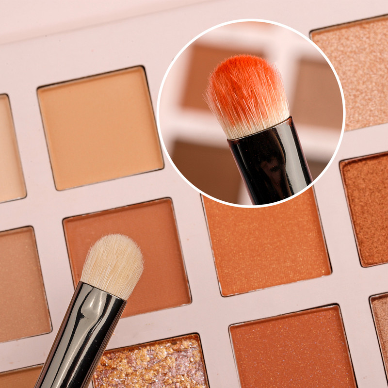 BETHY BEAUTY Professional 2 buc Păr de capră Natural Fard de pleoa Perie de machiaj Perie de amestecare a pete Instrumente de frumusețe