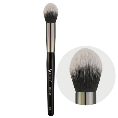 BEILI vaigu sārtuma aplauzuma otiņa, viena daudzfunkcionāla kontūra brīva pūdera grima otiņas apaļas, melnas, rokturis ar pinceles maquillaje