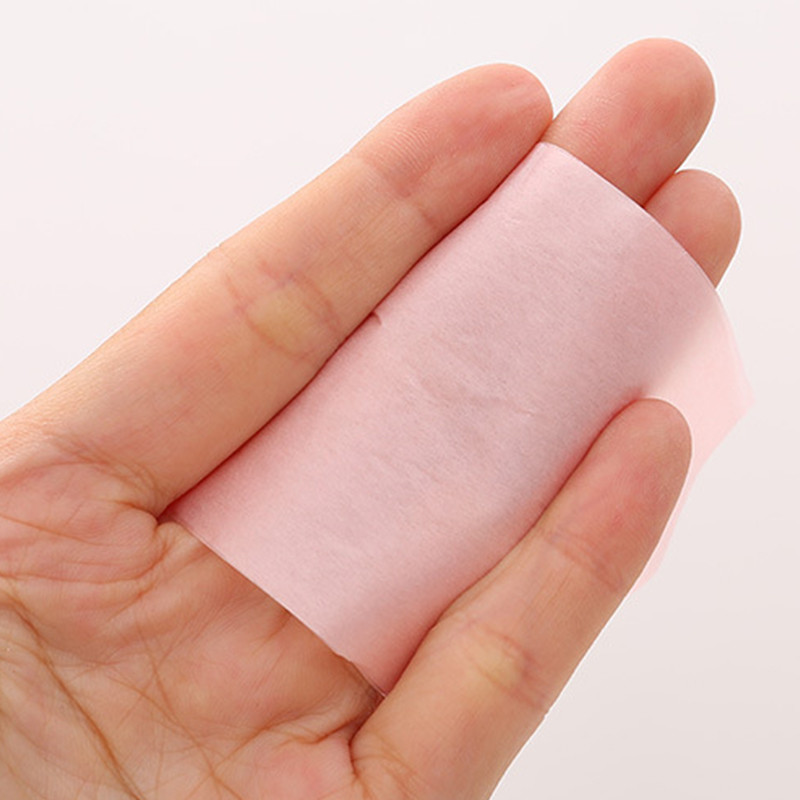 100 buc/cutie Hârtie absorbantă facială portabilă Servețele pentru controlul uleiului Foaie de ulei pentru hârtie absorbantă Instrument de machiaj de țesut Curățare facială